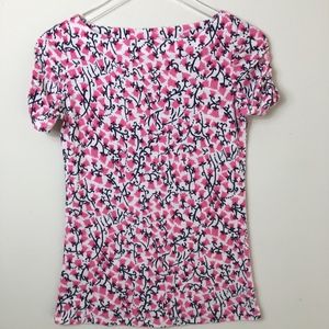Lilly Pulitzer Women"s Short Sleeved Cotton Tee M